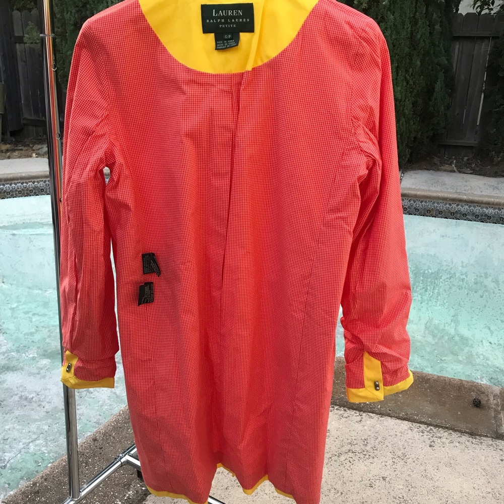 Lauren Ralph Lauren Bright Yellow Trench Coat - Picture 10 of 10